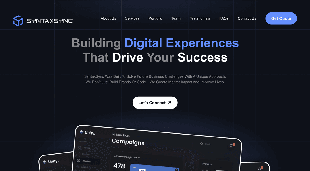 Syntax Sync - Portfolio Website